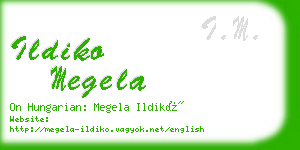 ildiko megela business card